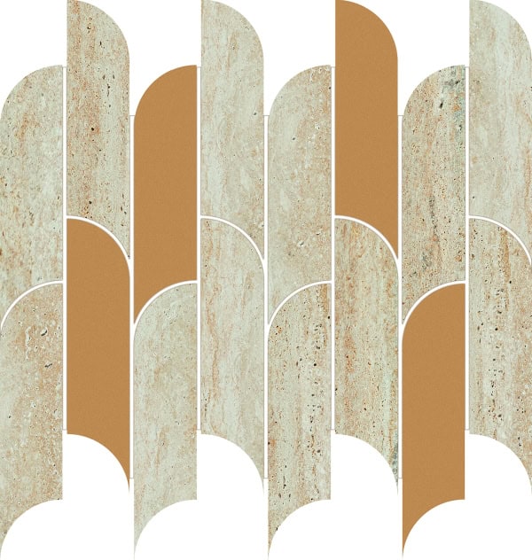 TISSUE BEIGE DECOR MOSAIC 27,2x29,8